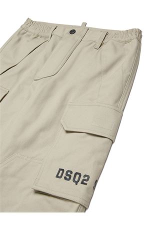 pantalone in cotone beige DSQUARED KIDS | DQ3210D0AGKDQ717